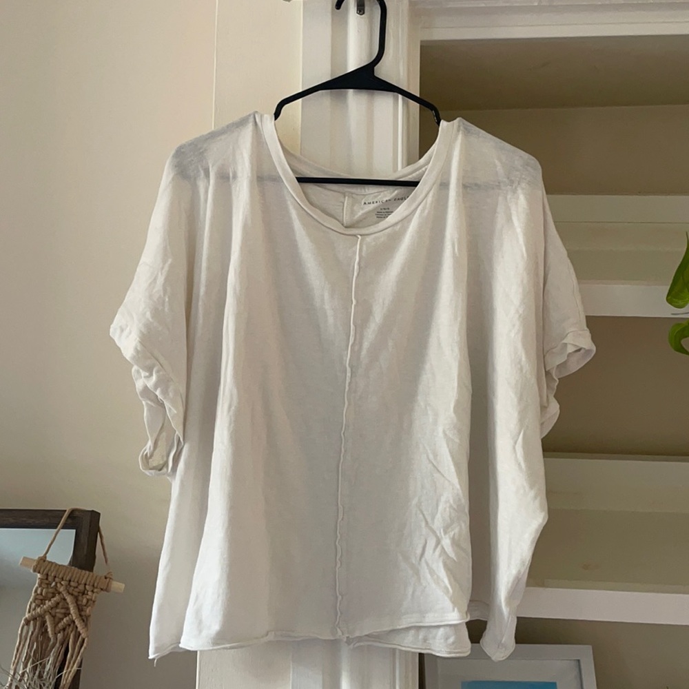 American Eagle white dolman tee